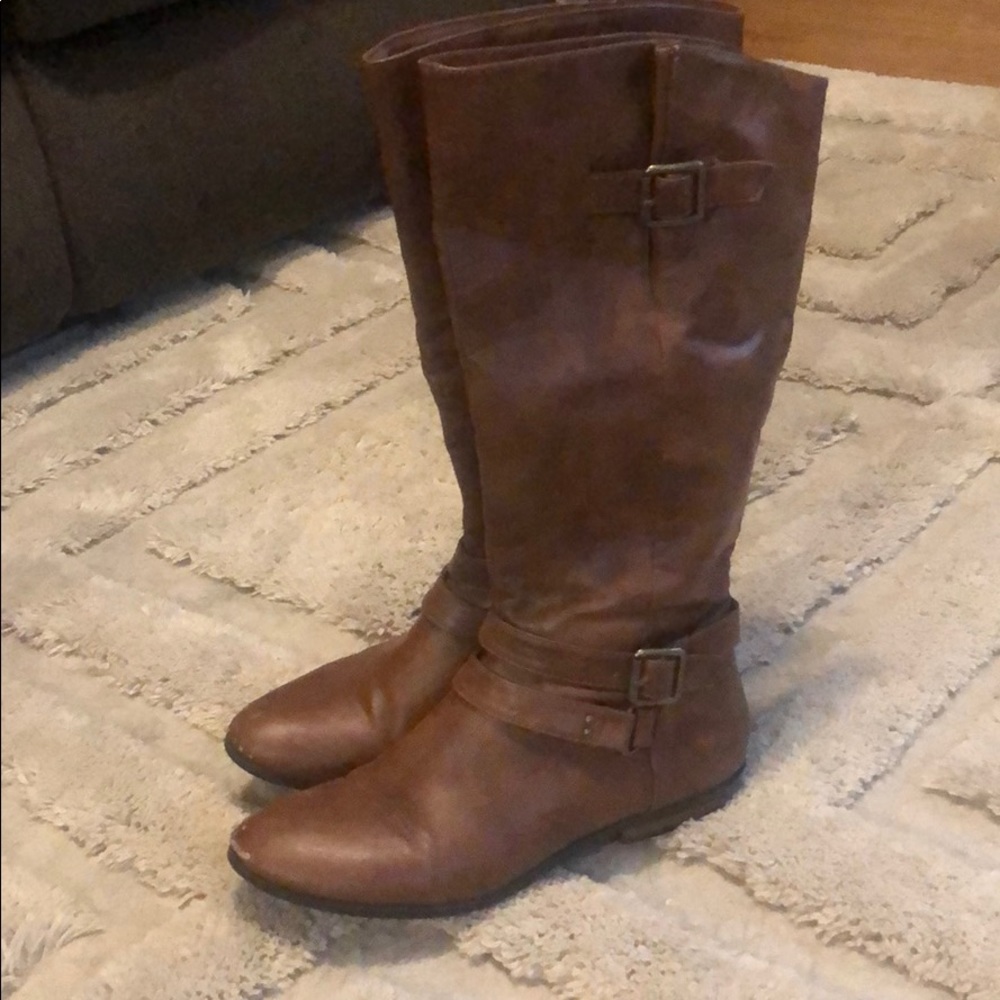 Brown Charlotte Russe Knee High Boots